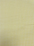 Cotton Flannel Printed Gingham- White with Yellow, Blue, or Lavender