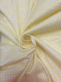 Cotton Flannel Printed Gingham- White with Yellow, Blue, or Lavender