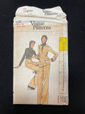 1970's Vogue 5721 Sewing Pattern - Adult Knit Top, Sweater and Pants FACTORY FOLDED