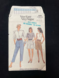 1987 Vogue 9889 Sewing Pattern - Adult Pants and Shorts FACTORY FOLDED