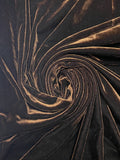 3 1/4 YD Polyester Knit Stretch Velvet - Dark Brown