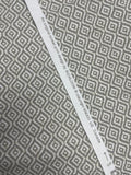 2016 1 1/4 YD Cotton Duck - Dark Beige and White Concentric Diamonds