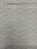2016 1 1/4 YD Cotton Duck - Dark Beige and White Concentric Diamonds
