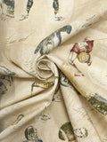 Cotton Duck - Vintage Sports Graphics and Postcards on Mottled Cream