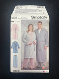 2018 Simplicity 8804 Sewing Pattern - Adult Robes and Pajama Pants FACTORY FOLDED