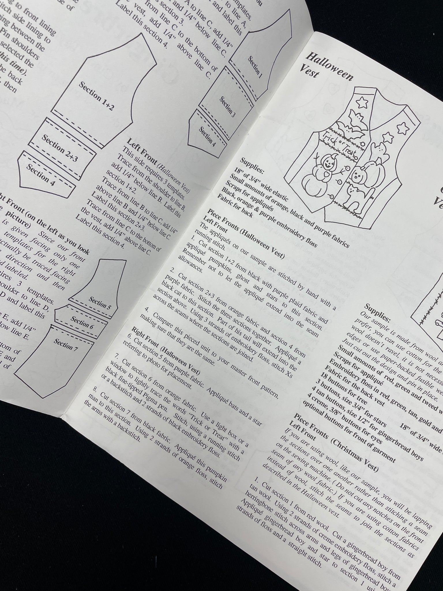 1994 Applique Book - "Patchwork Pumpkins & Gingerbread Boys"