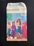 1991 Butterick 5597 Sewing Pattern - Children's Mermaid, Lobster, and Octopus Costumes FACTORY FOLDED