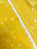 2 7/8 YD Cotton Flannel - Bright Yellow Flowers on Yellow
