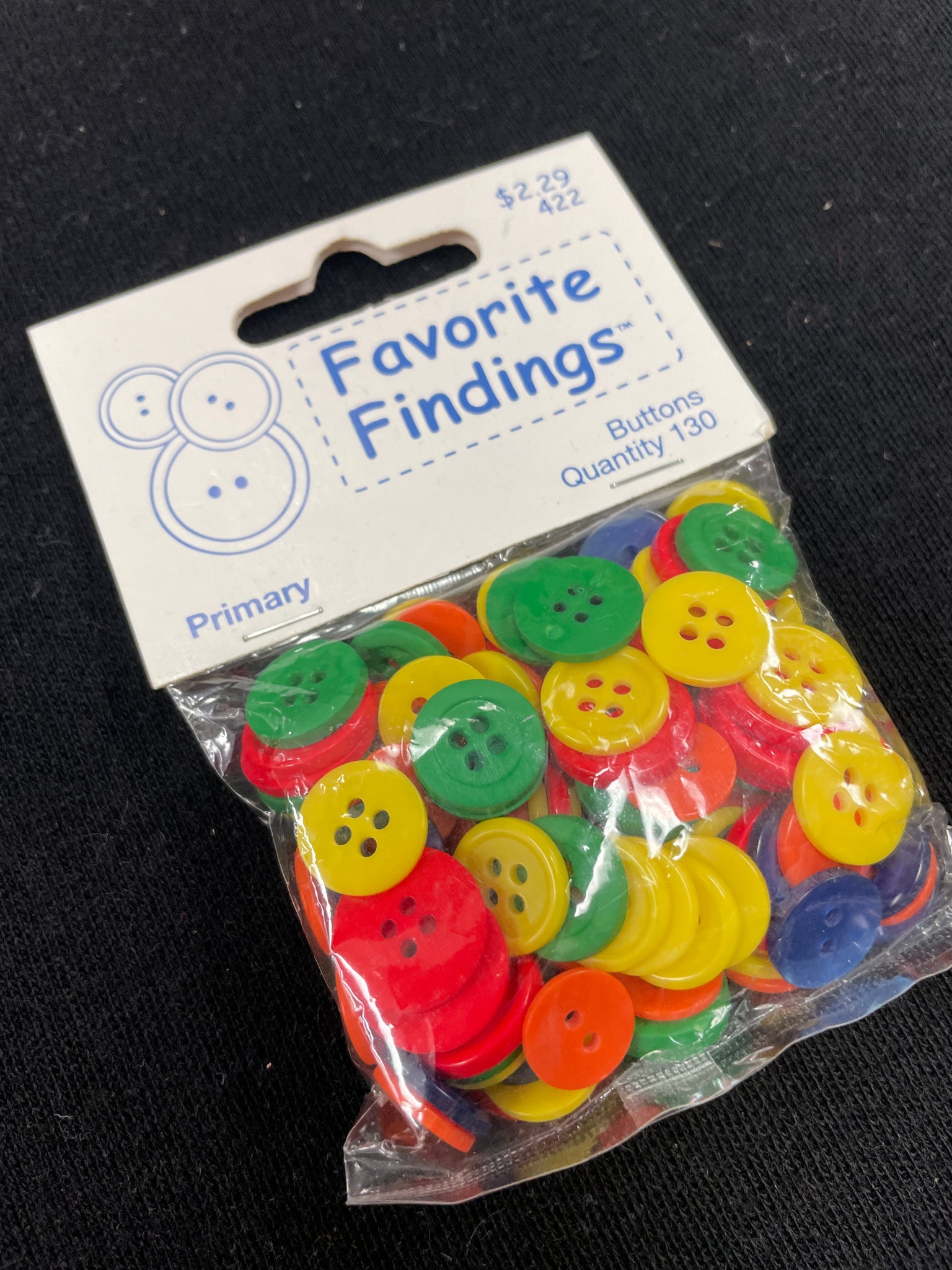 2008 Button Bundle Plastic Set of 130 - Various Colors