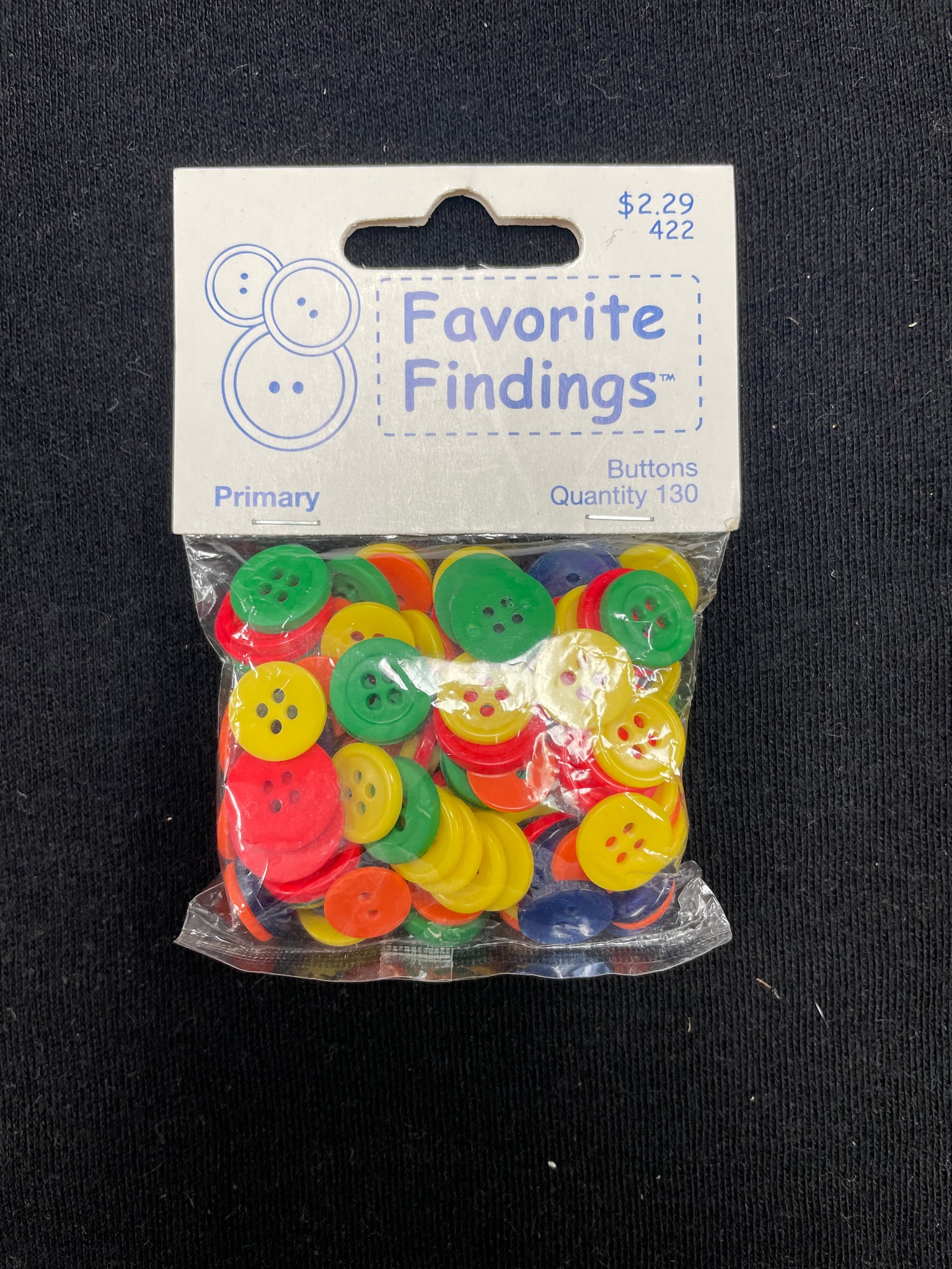 2008 Button Bundle Plastic Set of 130 - Various Colors