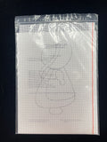 1998 Embroiery Pattern and Canvas - "Halloween Girl"