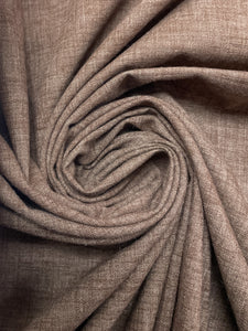 1 1/2 YD Cotton/Poly Blend - Brown and Gray Heather
