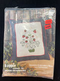 1980 Embroidery Kit Vintage - Strawberry Pillow