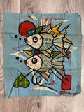 Cotton Batik Panel - Fish