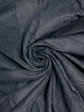 3 YD Polyester Knit Low-Pile Fleece Vintage - Black