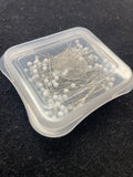 250 Extra-Fine Glass Head Pins - Extra Fine Nickel-Plated Steel