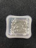 250 Extra-Fine Glass Head Pins - Extra Fine Nickel-Plated Steel