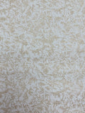 Quilting Cotton - White with Metallic Gold