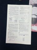 1982 Crochete Patterns Set of 5- Various Baby Shoes