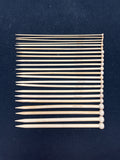 Knitting Needles Bamboo 9 1/2" - Bundle of 11 sizes