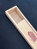 Wood Knitting Needles Box - Slide Top