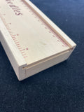 Wood Knitting Needles Box - Slide Top
