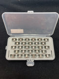 Metal Bobbins For Bernina Models Bernina 125, 130, 131, 135, 140, 145, 210, 220, 230, 2518 - Set of 28 and Case
