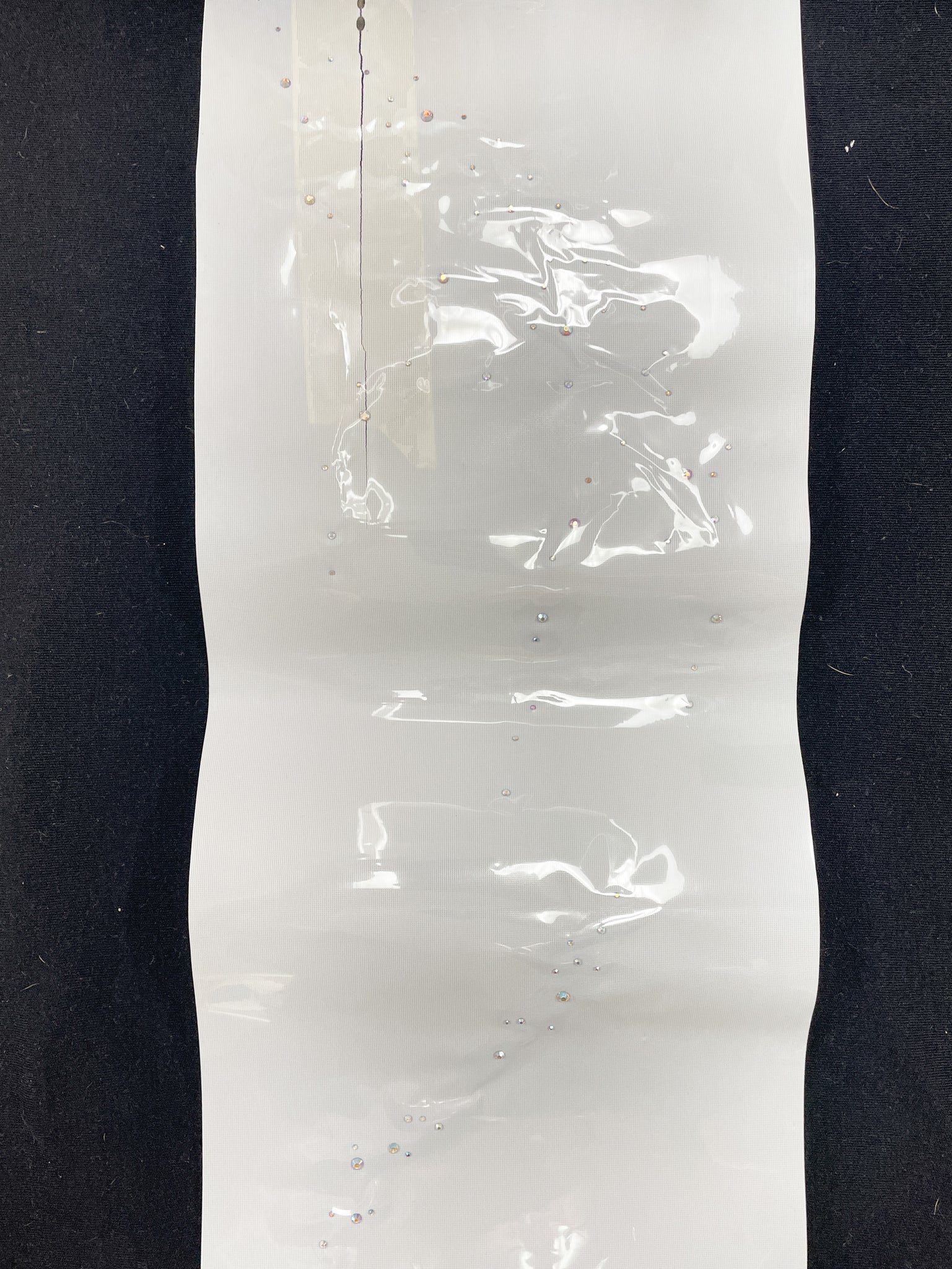 Iron-On Rhinestones - Aurora Borealis Large Flourish