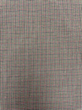 1 3/4 YD Polyester Stretch Yarn-Dyed Plaid - Dark Red, Green, Black, Brown, and Beige