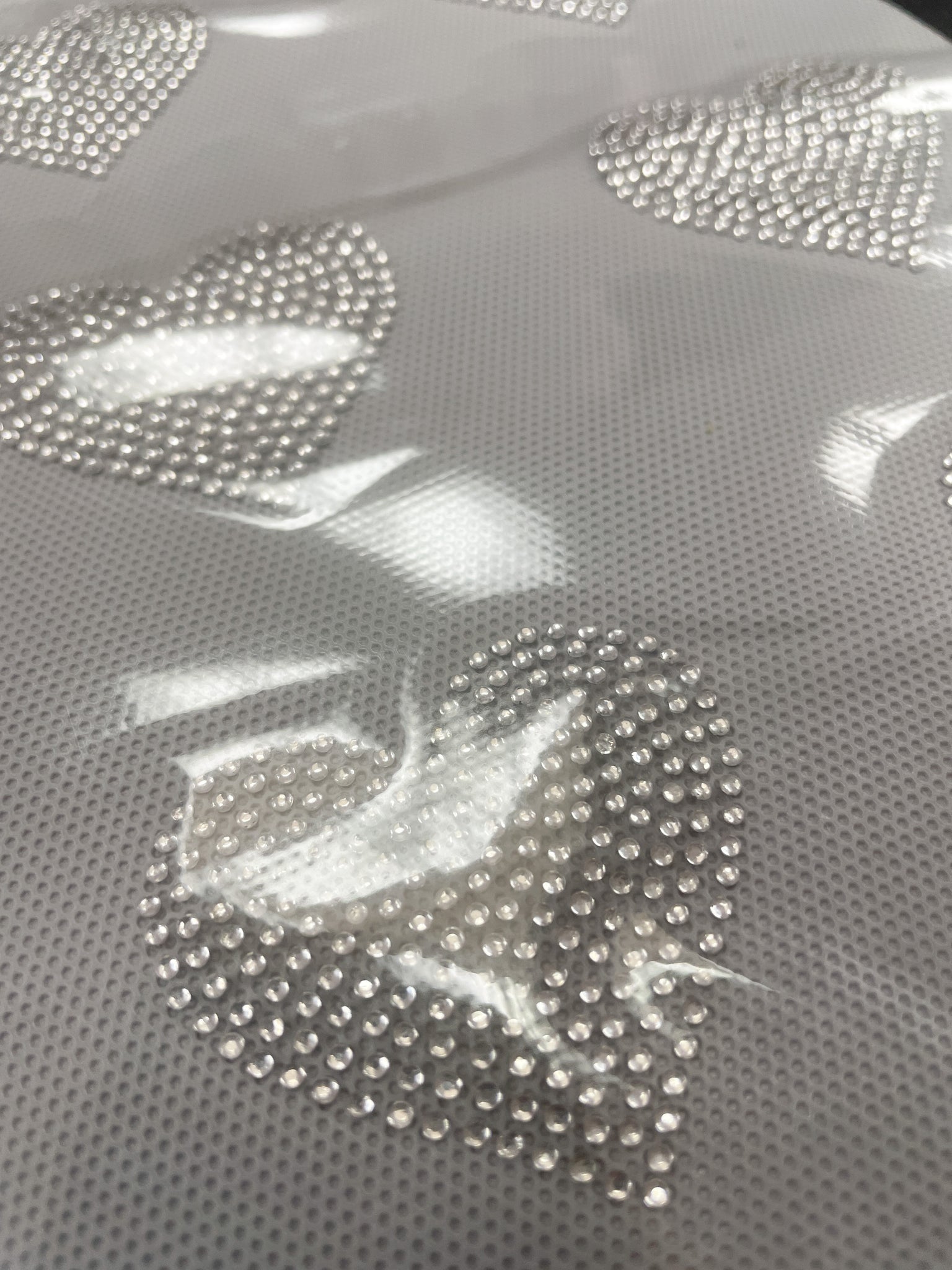 Iron-On Rhinestones Set of 8 or 12 - Hearts