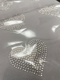 Iron-On Rhinestones Set of 8 or 12 - Hearts