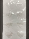 Iron-On Rhinestones Set of 8 or 12 - Hearts