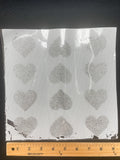 Iron-On Rhinestones Set of 8 or 12 - Hearts