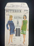 1960s Butterick 3566 Sewing Pattern - Junior Dresses