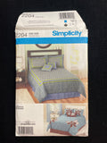 2011 Simplicity 2204 Sewing Pattern - Duvet Cover, Pillow Sham and Throw Pillows FACTORY FOLDED