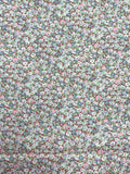 Quilting Cotton Vintage - Small Blue and Pink Flowers