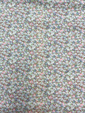Quilting Cotton Vintage - Small Blue and Pink Flowers