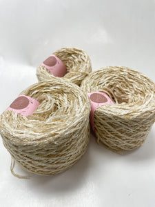 Yarn Bundle Orlon/Wool Blend Chenille - Off-White