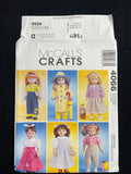 2003 McCall's 4066 Sewing Pattern - 18" Doll Clothes FACTORY FOLDED