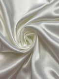 3 1/2 YD Nylon Satin Vintage - Off White