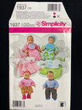 2012 Simplicity 1937 Sewing Pattern - 15" Doll Clothes FACTORY FOLDED