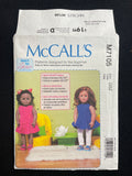 2015 McCall's 7105 Sewing Pattern - 18" Doll Clothes and Accessories FACTORY FOLDED