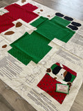 7/8 YD Quilting Cotton Panel - Puppy Christmas Box