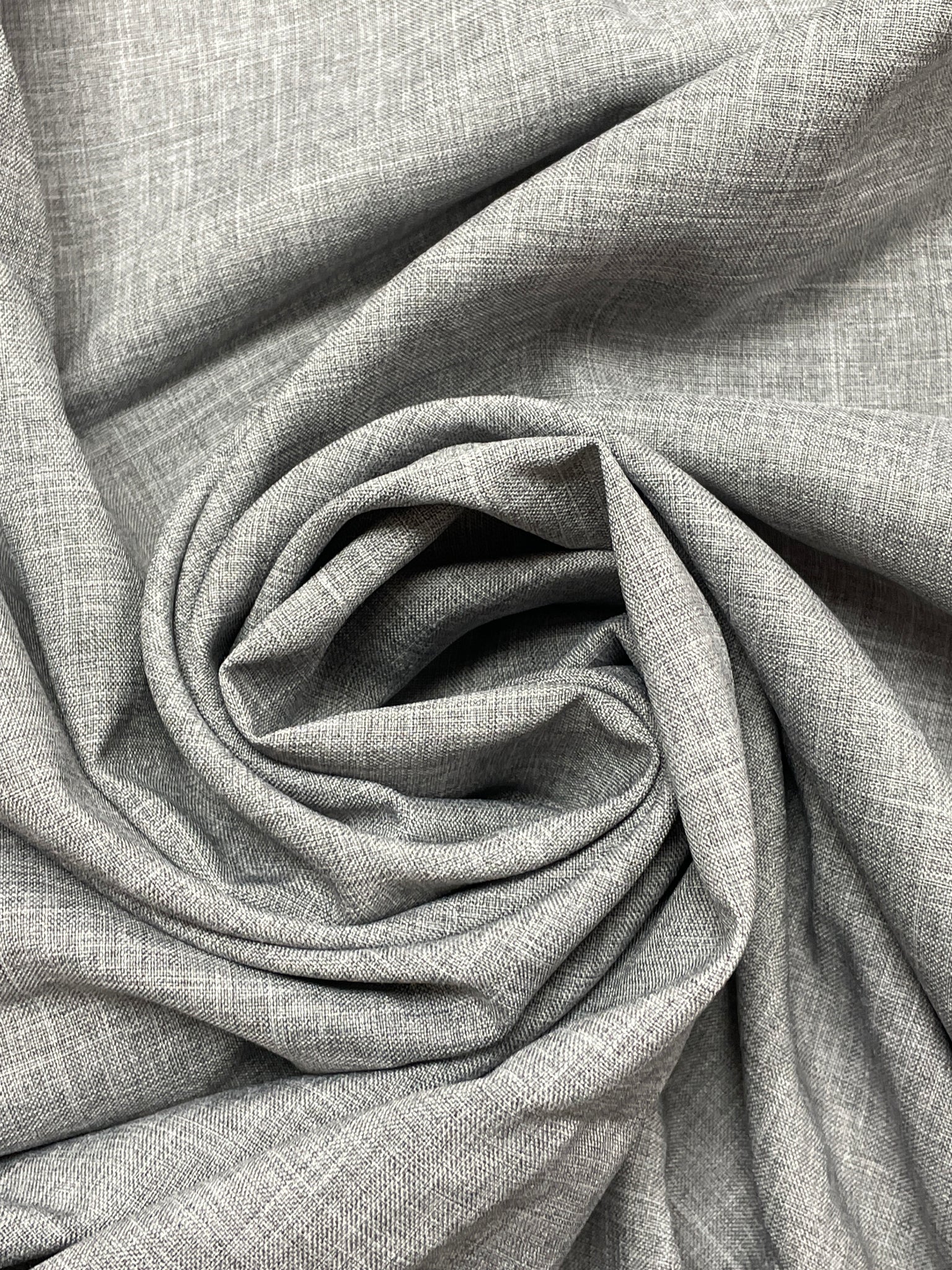 1 7/8 YD Polyester Suiting - Heather Gray