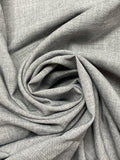 SALE 1 7/8 YD Polyester Suiting - Heather Gray