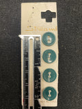 Button Plastic Set of 4 - Green