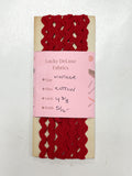 4 3/8 YD Cotton Rick Rack 5/16" Wide - Red