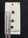 Buttons Plastic Set of 3 Vintage - Shiny Black Spheres