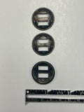 Metal 1" Conchos Set of 3 - Antique Bronze