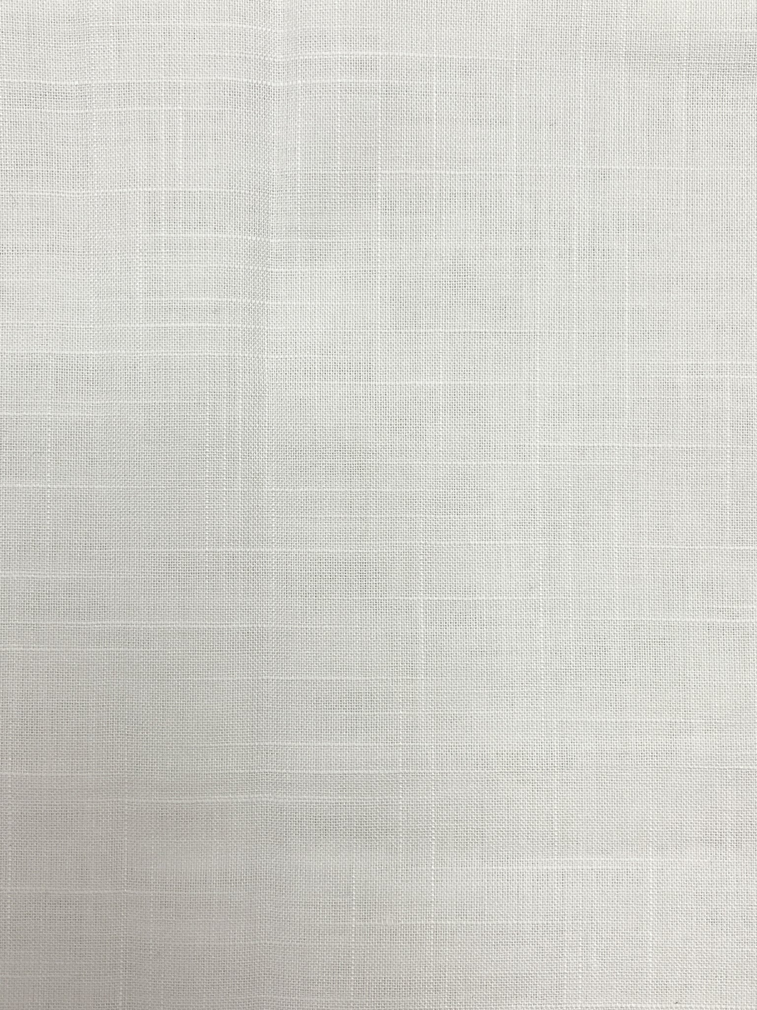 1 YD Poly/Cotton - White with "Linen" Weave